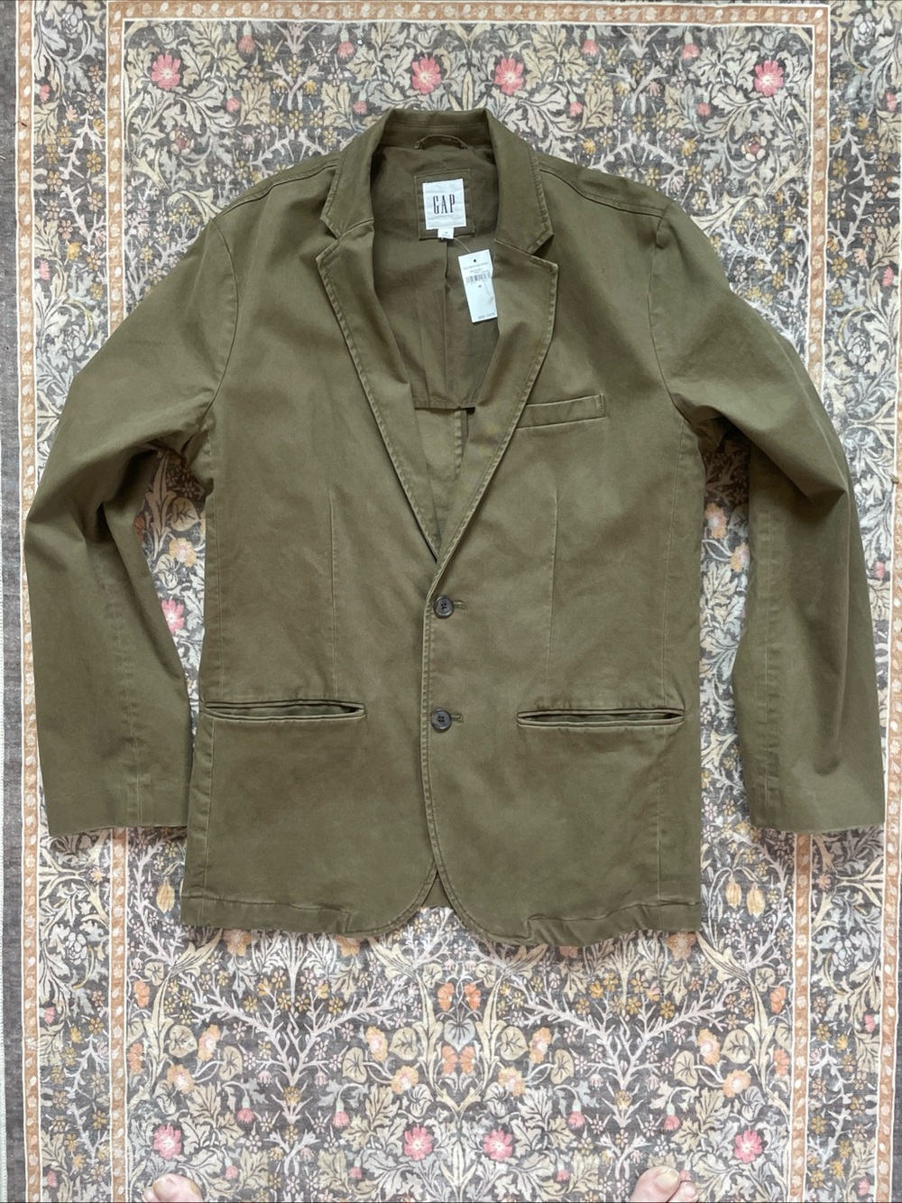 GAP F/W 2019 Men's Olive Green Khaki  Casual Blazer Jacket men’s 40R Medium